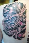 koi fish tat design on back