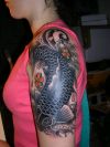 koi fish tattoos design on sleeve