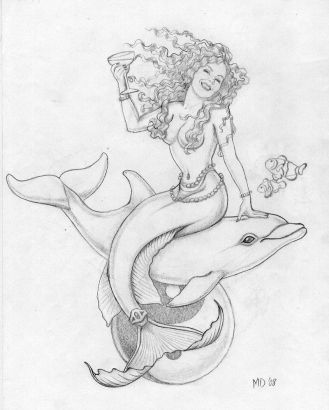 Mermaid And Fish Tattoo