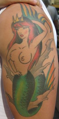 Mermaid Arm Tattoo Pic For Man