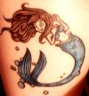 mermaid hip tattoo