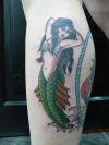 mermaid pics leg tattoo
