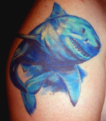 Blue Shark Tattoo