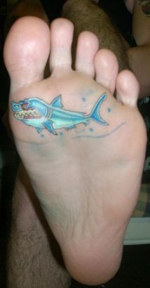 Shark Tats On Paw