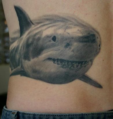 Shark Tats On Side Back