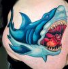 shark tats on stomach