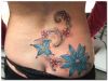 daisy lower back tattoo
