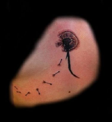 Dandelion Flower Tattoo