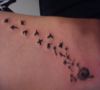 dandelion and birds tattoos