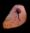 dandelion flower tattoo