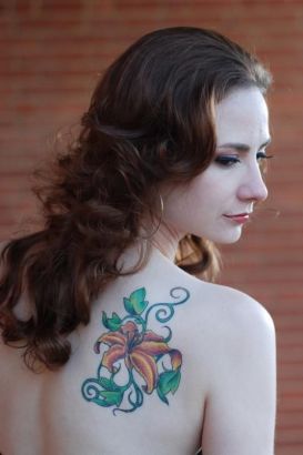 Lily Tat Image With Girl's Back
