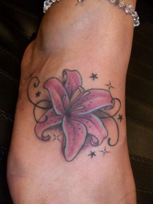 Lily Tat Image On Feet