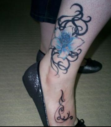 Lily Tats On Ankle