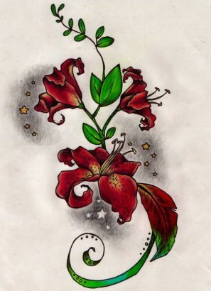 Free Tat Of Lily Flower