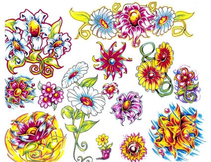 Flower Tattoos Images