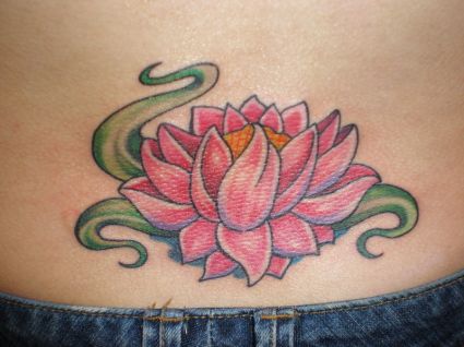 Lotus Tats On Lower Back