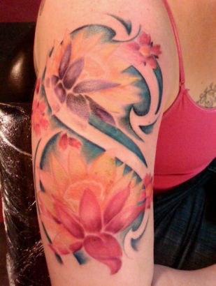 Lotus Arm Picture Tattoos