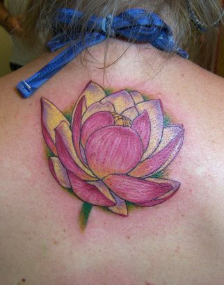 Lotus Tat For Girl.