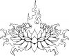 Lotus tattoo flash