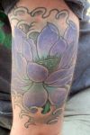 Purple lotus tattoo gallery