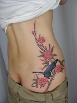 Flower And Butterfly Tattoos Pic