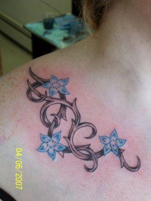 Flower Chest Tattoo
