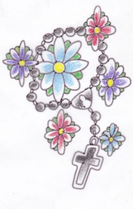 Rosary Cross Bead Tattoo