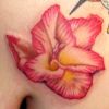 pink flower tattoo