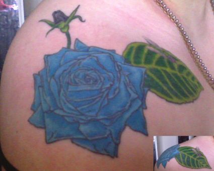 Blue Rose Tattoo Pics