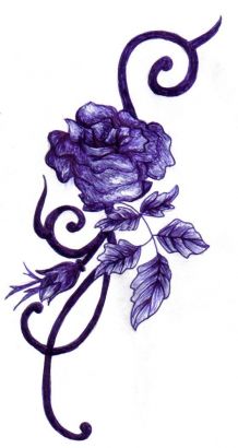 Purple Rose Tattoo