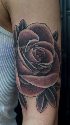 Rose Arm Tattoo For Girls