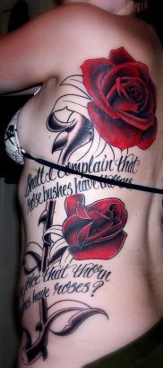 Beautiful Rose Tattoo Design