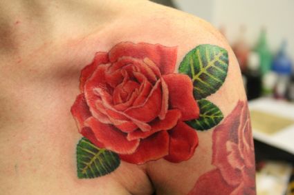 Rose On Shoulder