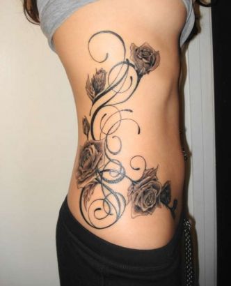 Rose Vine Tats Design