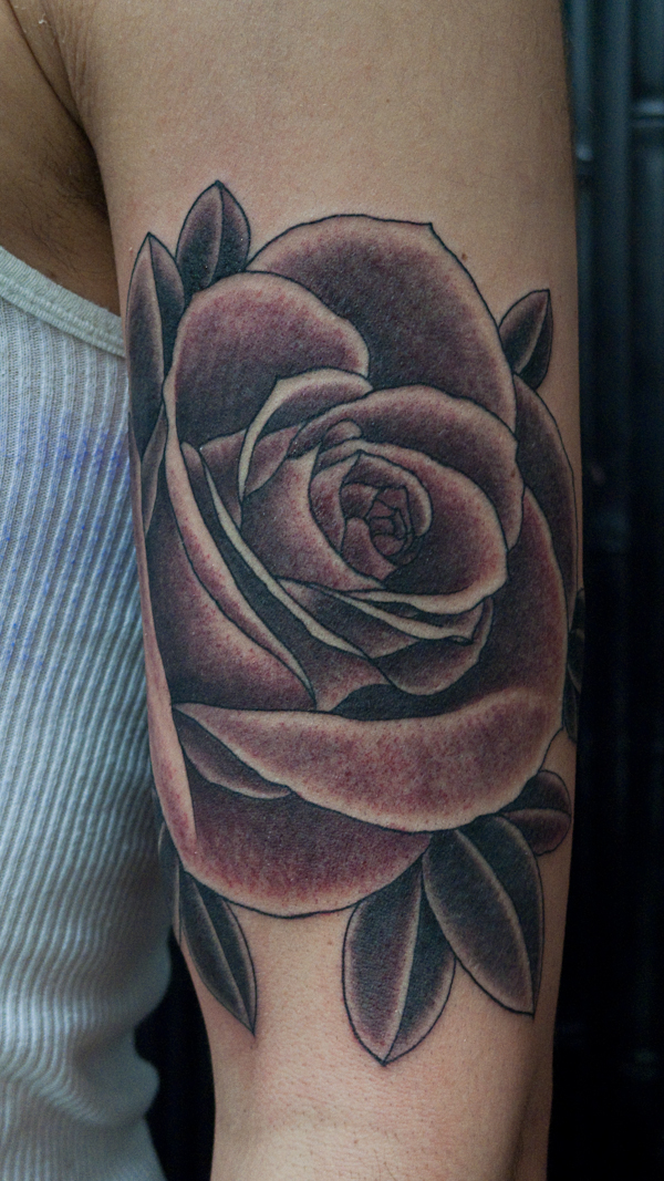 Gambar Tato Bunga  Mawar  3d tattoo design