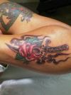 Rose Dagger Tattoo Art