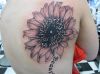 sunflower tats on girl's back