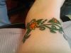 Sunflower tattoos on leg