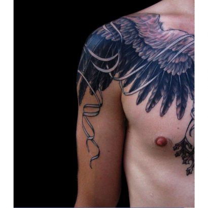 Boys With Angel Wings Tattoo