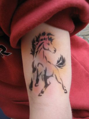 Horse Tattoo On Hand