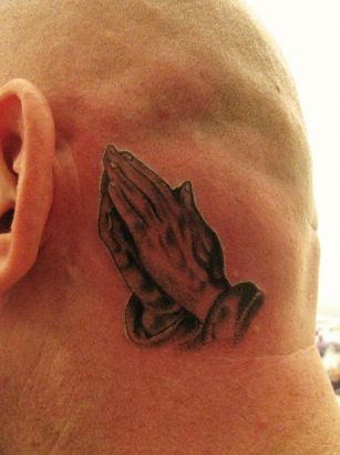 Boy's Behind The Ear Tattoo