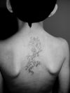 glitter tattoo on back