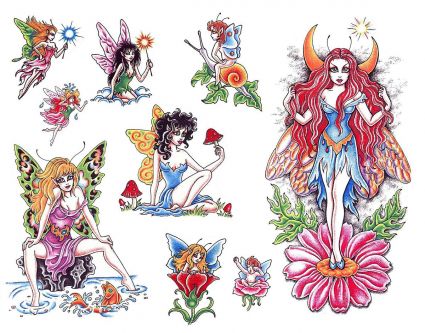 Girls Fairy Tattoo Design || Tattoo from Itattooz