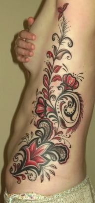 Floral Girl Tattoo