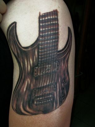 Guitar Tattoo Image