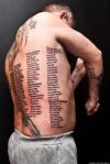 text tattoo design for men