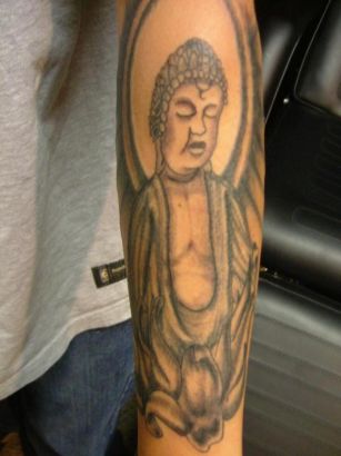 Tattoo Buddha On Arm