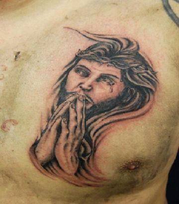 Jesus Chest Tattoo