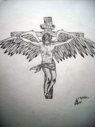 Jesus Free Tattoo Design