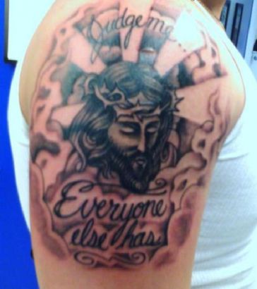 Jesus Pic Of Tattoo On Arm